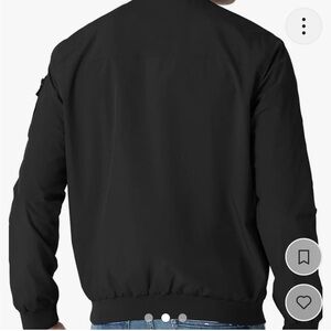 Men’s medium black bomber jacket